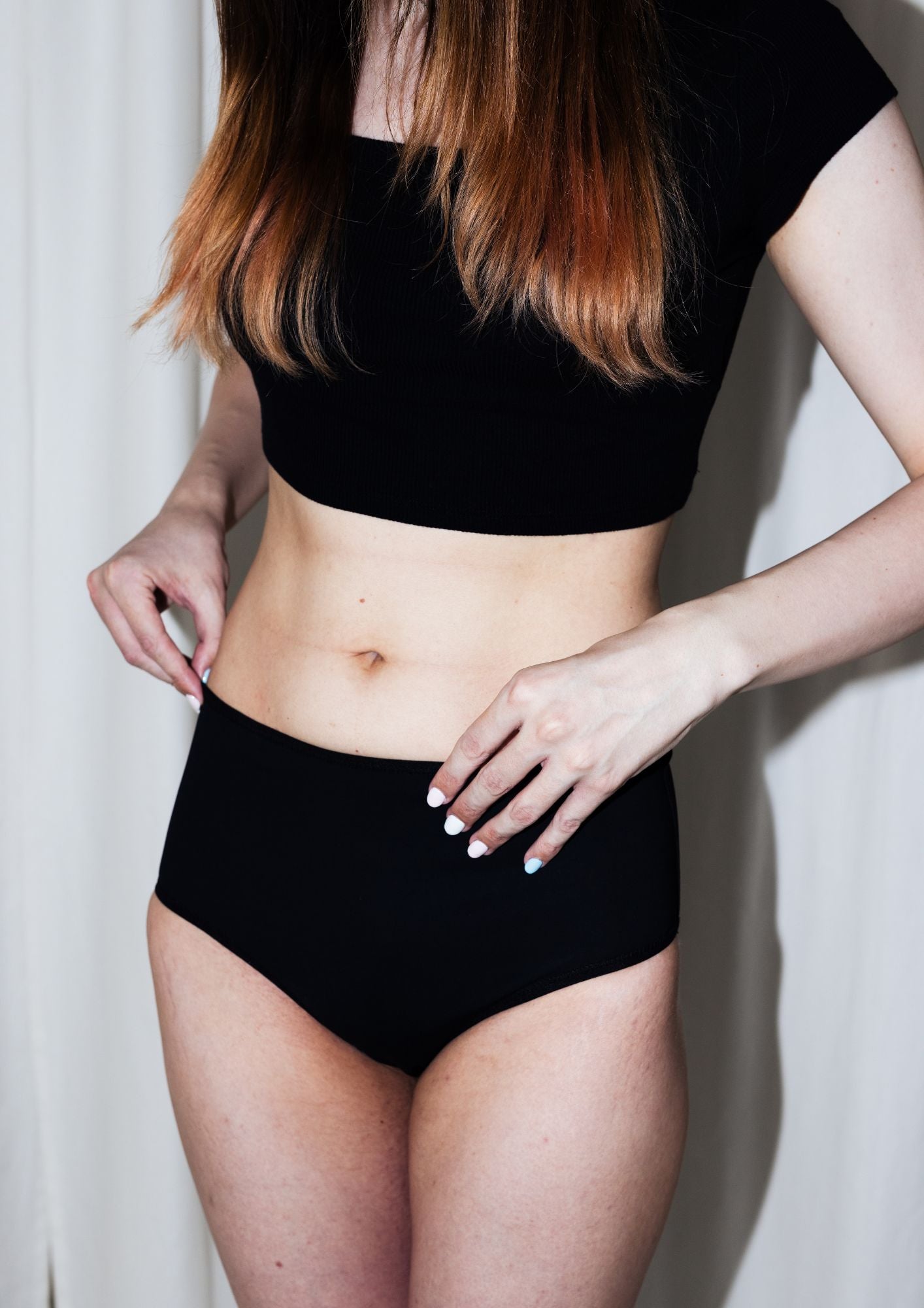 Bokové kalhotky černé