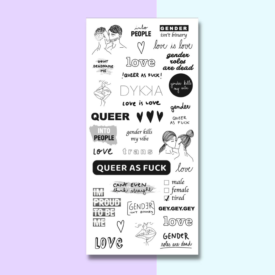 Hrdé tetovačky B&W DYKKA