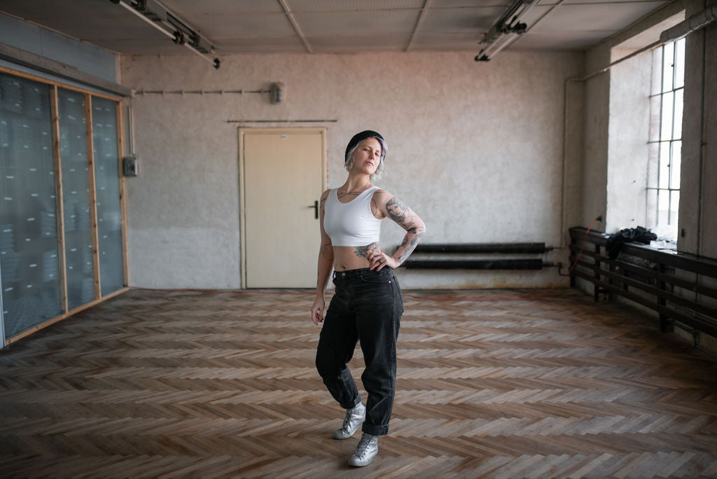 Krátký basic binder | bílý