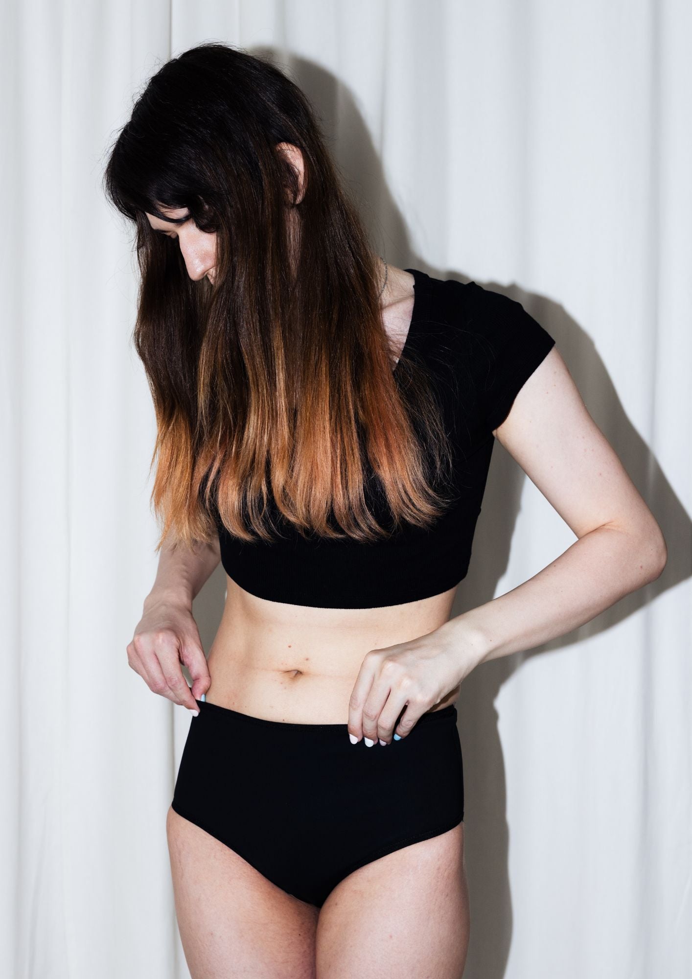 Bokové kalhotky černé