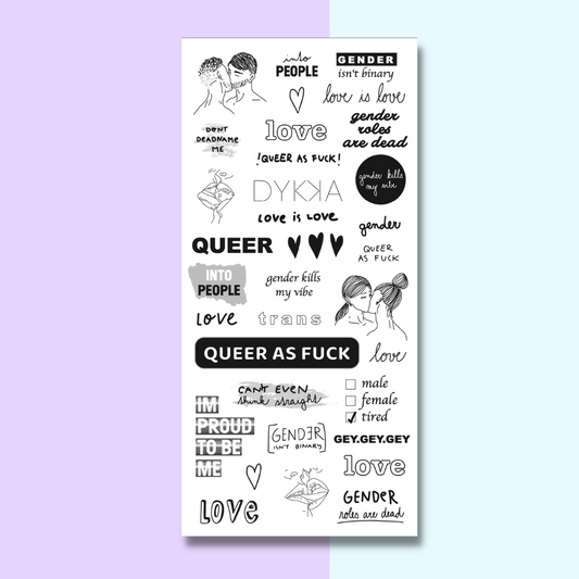 Hrdé tetovačky B&W DYKKA