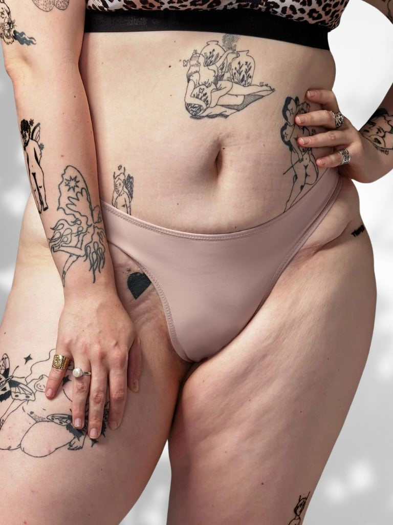 Tanga béžová | extra pevná