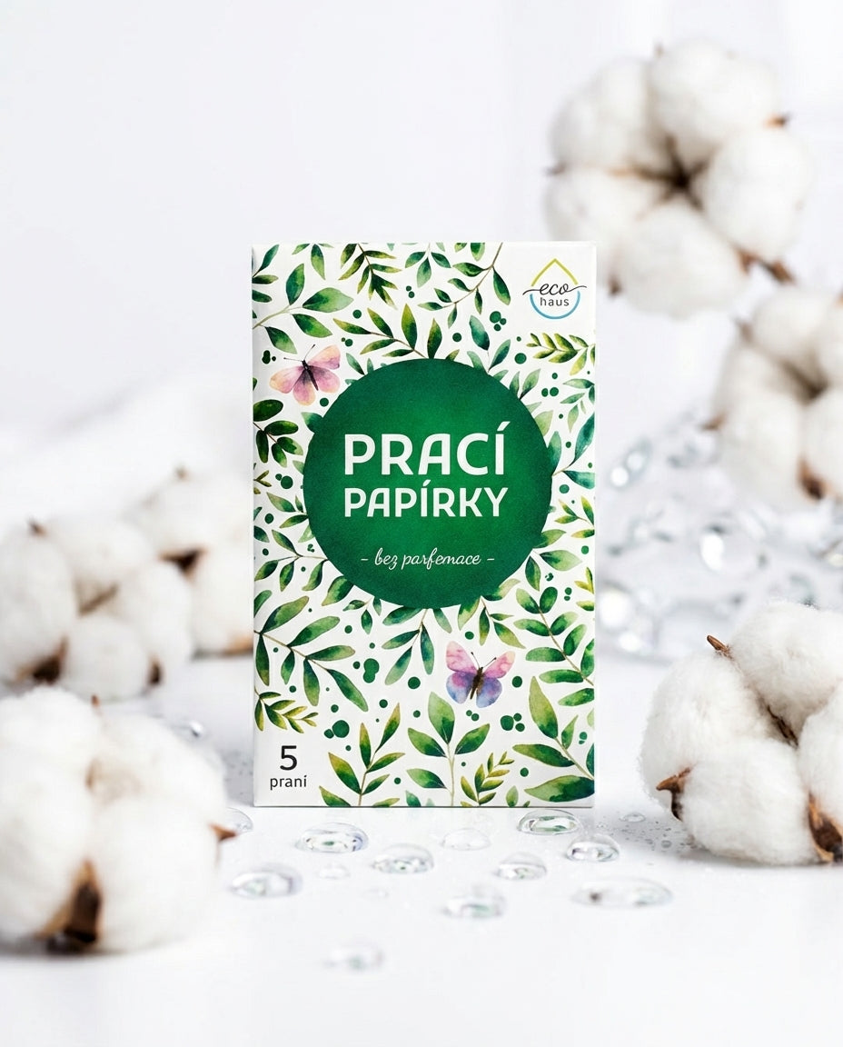 Prací papírky Bez parfemace (5 ks) – EcoHaus