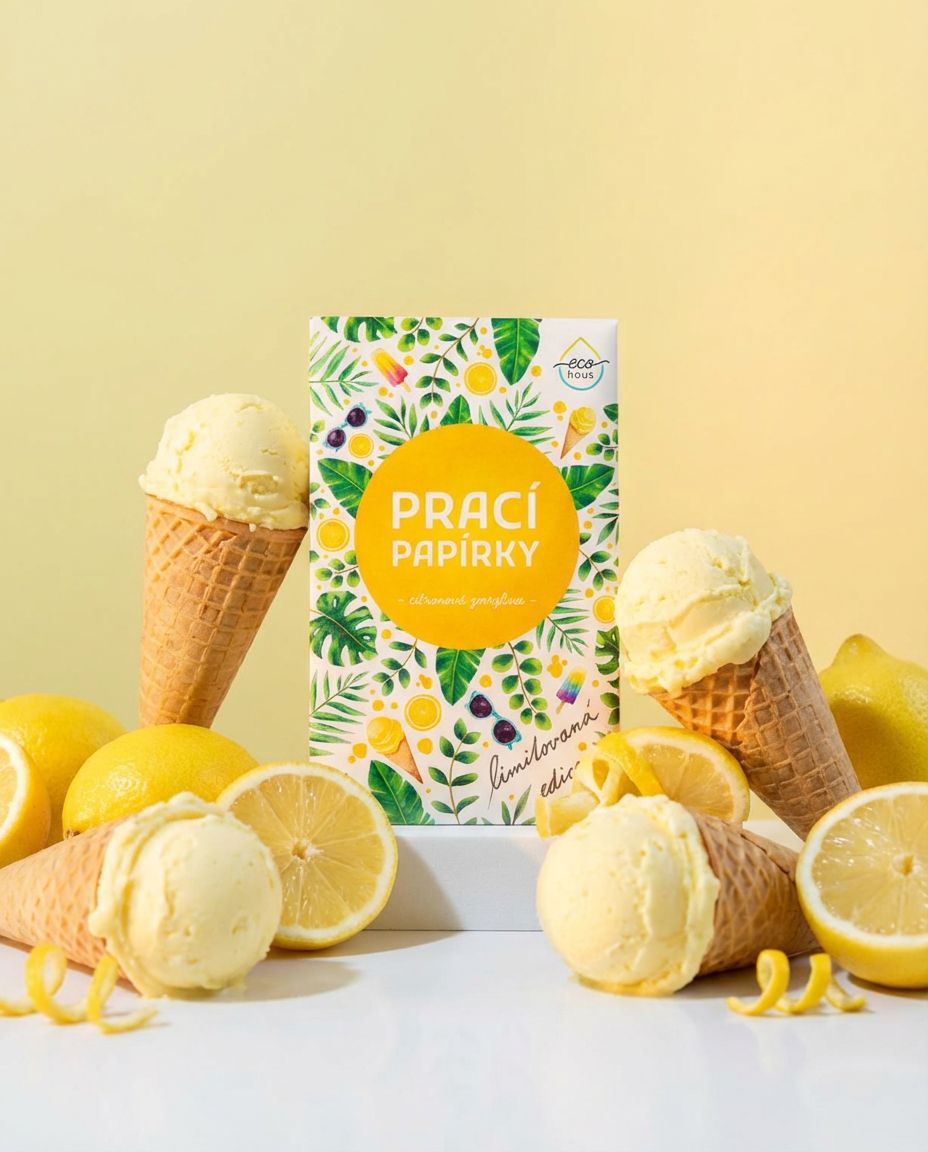 Prací papírky Citronová zmrzlina (5 ks) – limitka od EcoHaus