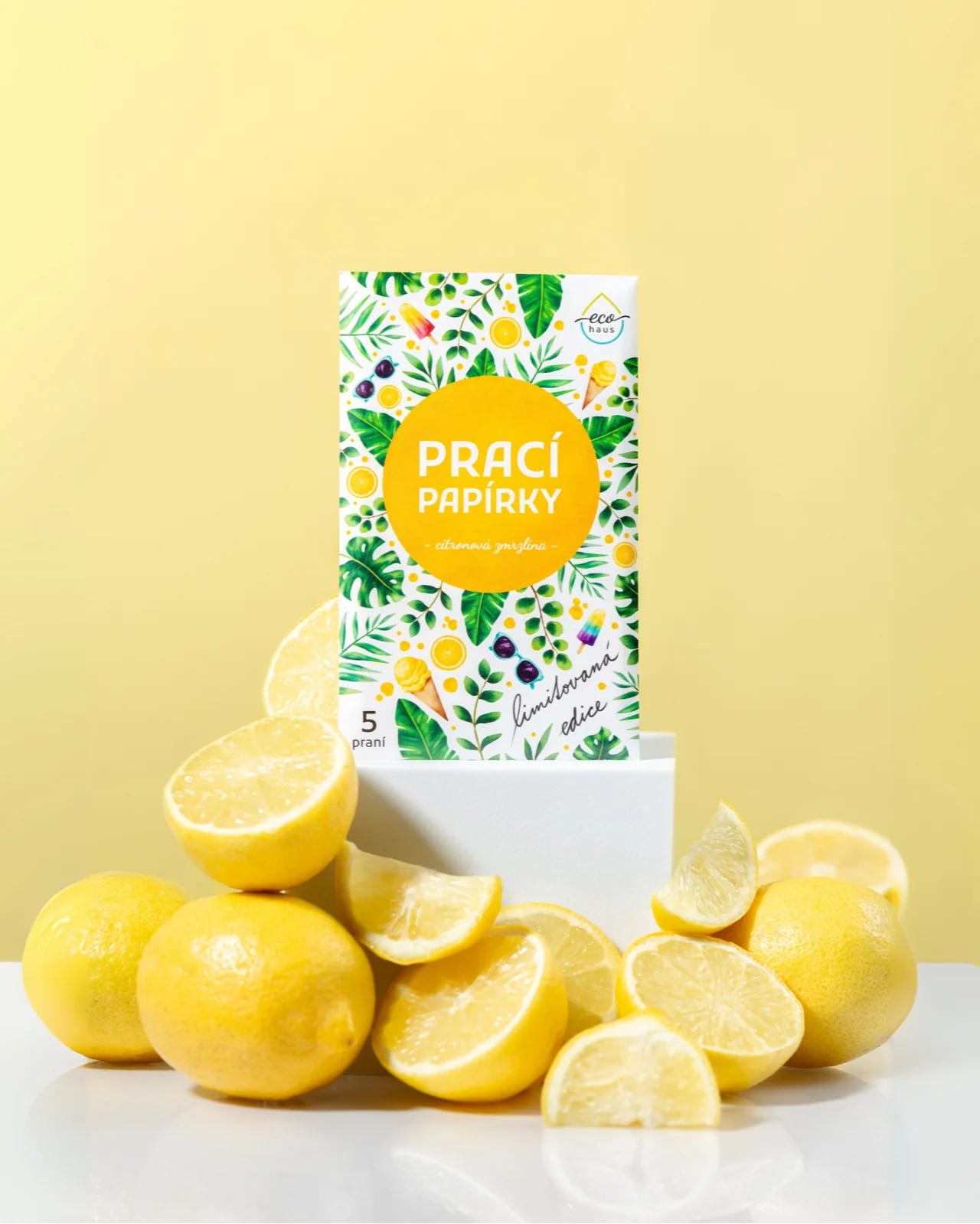 Prací papírky Citronová zmrzlina (5 ks) – limitka od EcoHaus